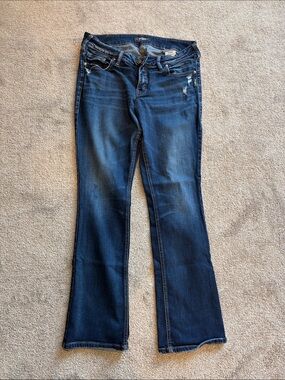 Dark Blue Women’s Jeans - Classic Denim Pocket Style